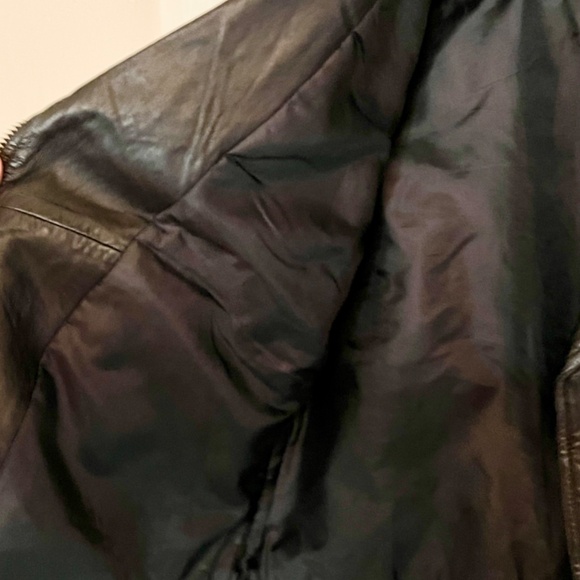 NWOT Madewell Washed Leather Motorcycle Jacket - Picture 11 of 16